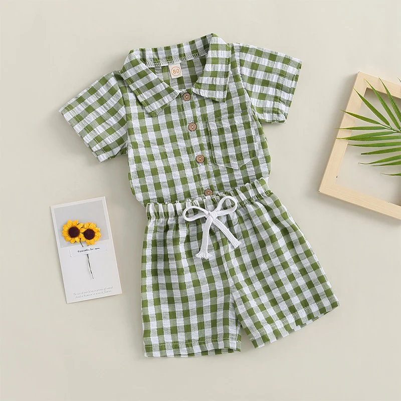 

Рубашка с отложным воротником и шорты, с эластичным поясом