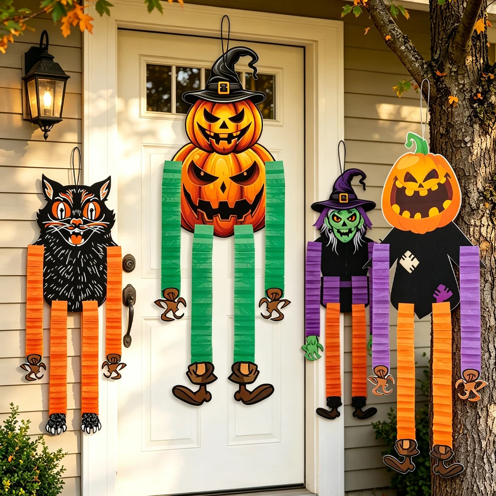 Spooky Halloween Hanging Ornament Set for Indoor & Outdoor Decor