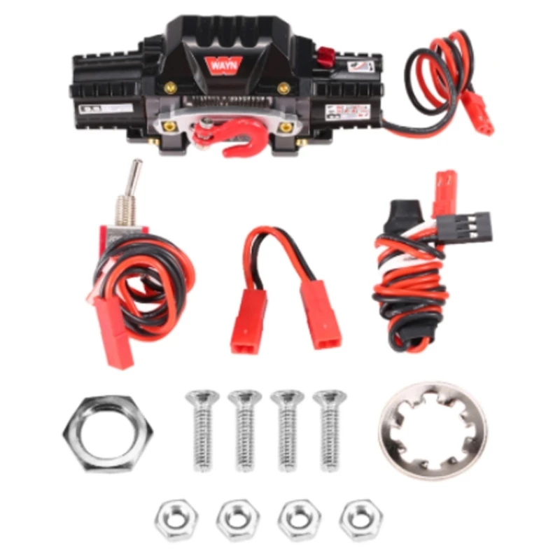 

Metal Automatic Double Motor Simulated Winch For 1/10 1/8 Crawler Car Axials