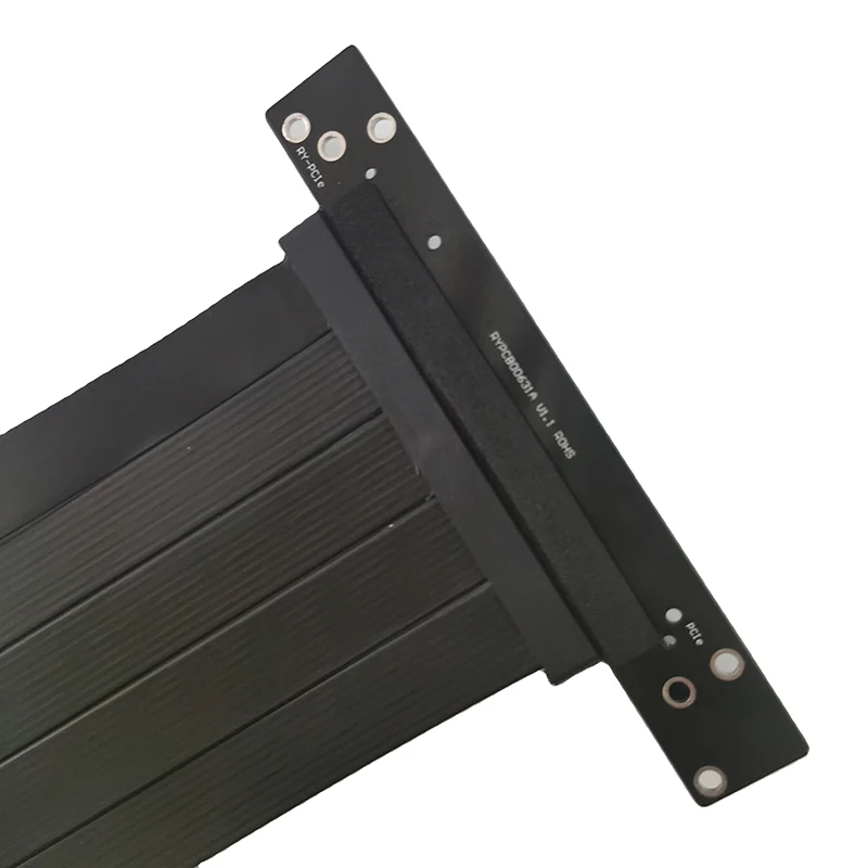 Cabo Riser Pcie X16 para Placa Gráfica Cabo de Extensão Pci Express Extensor Blindado sem Perdas Antijam Gpu Axyb Velocidade Total 3.0 4.0 - Imagem 2