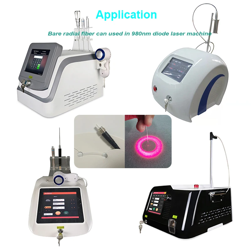 Diode Laser Lipolysis Bare Radial Fiber 400/600/800um Optical SMA905 Connector 980nm Laser Bare Medical Fiber Lipolysis Tools