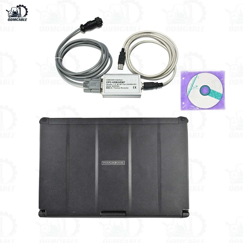 

Toyota BT Forklift Canbox CPC USB ARM7 diagnostic cable truck box diagnosis CAN Interface Can bus line TruckCom program+CFC2 PC