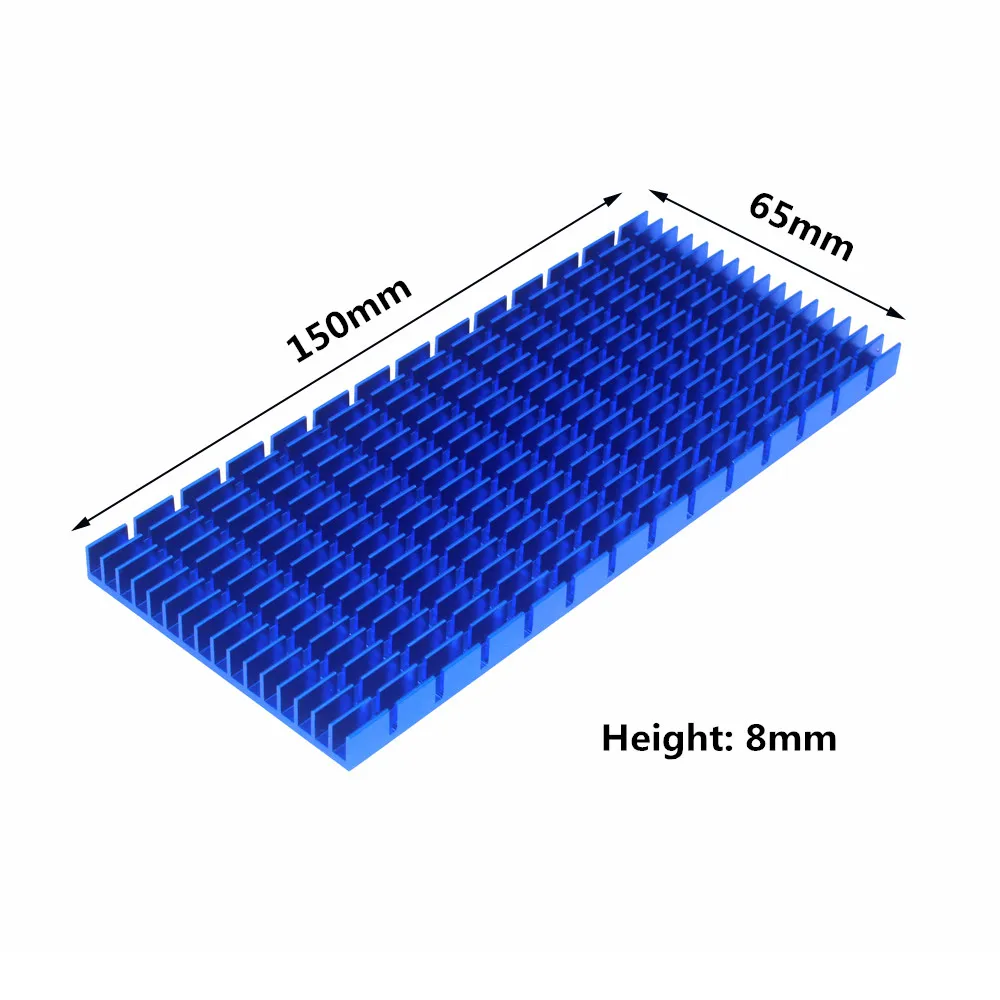 Алюминиевый радиатор DIY 150x65x8 мм, радиатор, радиатор, охладитель для электронной магнитной лампы (art.: 3920c2f753c4e) - 3920c2f753c4e