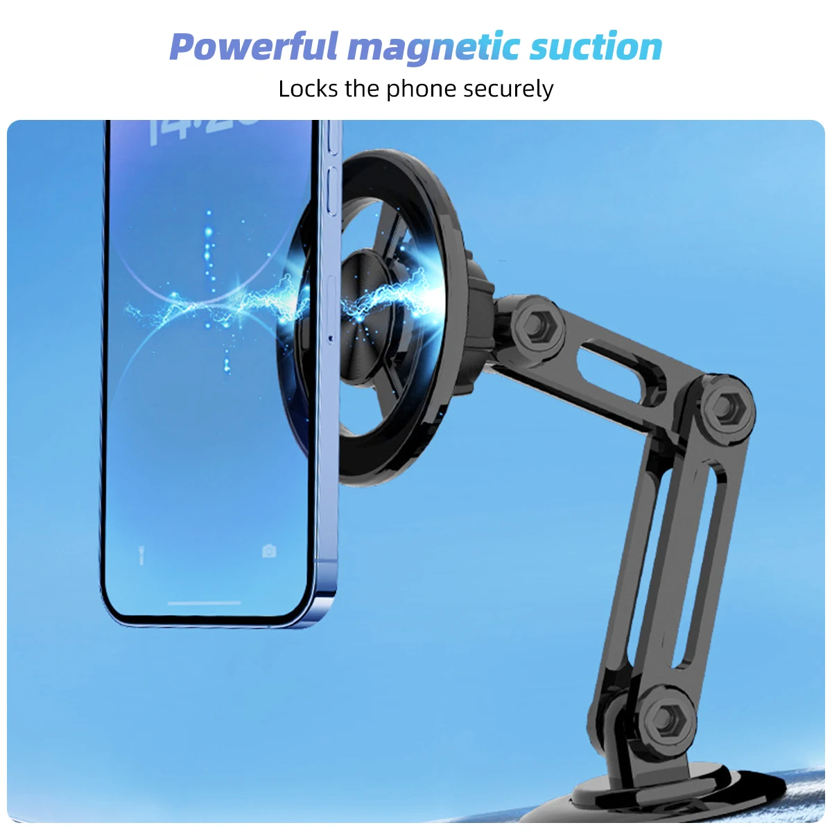 Universal 360 Rotation Magnetic Car Phone Holder Instrument Desk Support in Car For MagSafe For All Phone Easy Paste Mount Stand