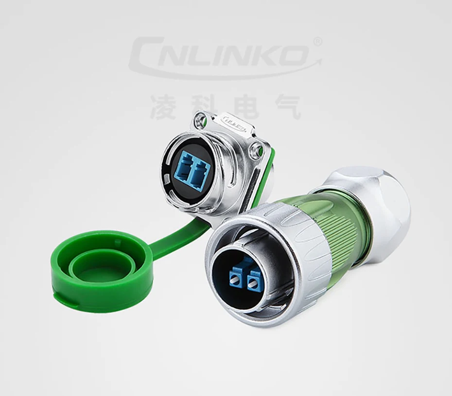 CNLINKO M24 Industrieller IP68 Wasserdichter Glasfaser-Steckverbinder DH24 Singlemode LC zu LC Optischer Glasfaser-Steckverbinder Stecker Buchse Panelmontage – Detail 17