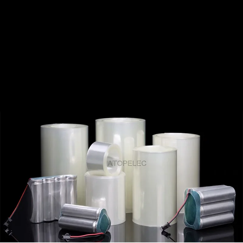 2M Clear 50/55/60/66/70/75/80/85/90/103mm Wide PVC Heat Shrink Tube Li-ion 18650 21700 26650 Battery Wrap Sleeve Sheath