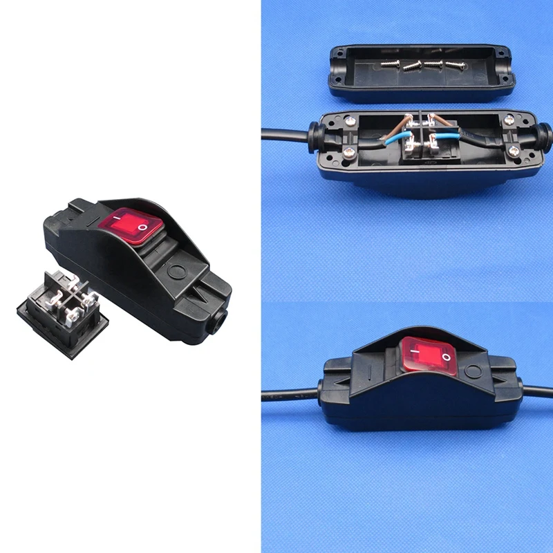 30A JR-617 Waterproof Line Medium Switch Line Switch Flat Round Silver Contact Double Cut Dust-Proof