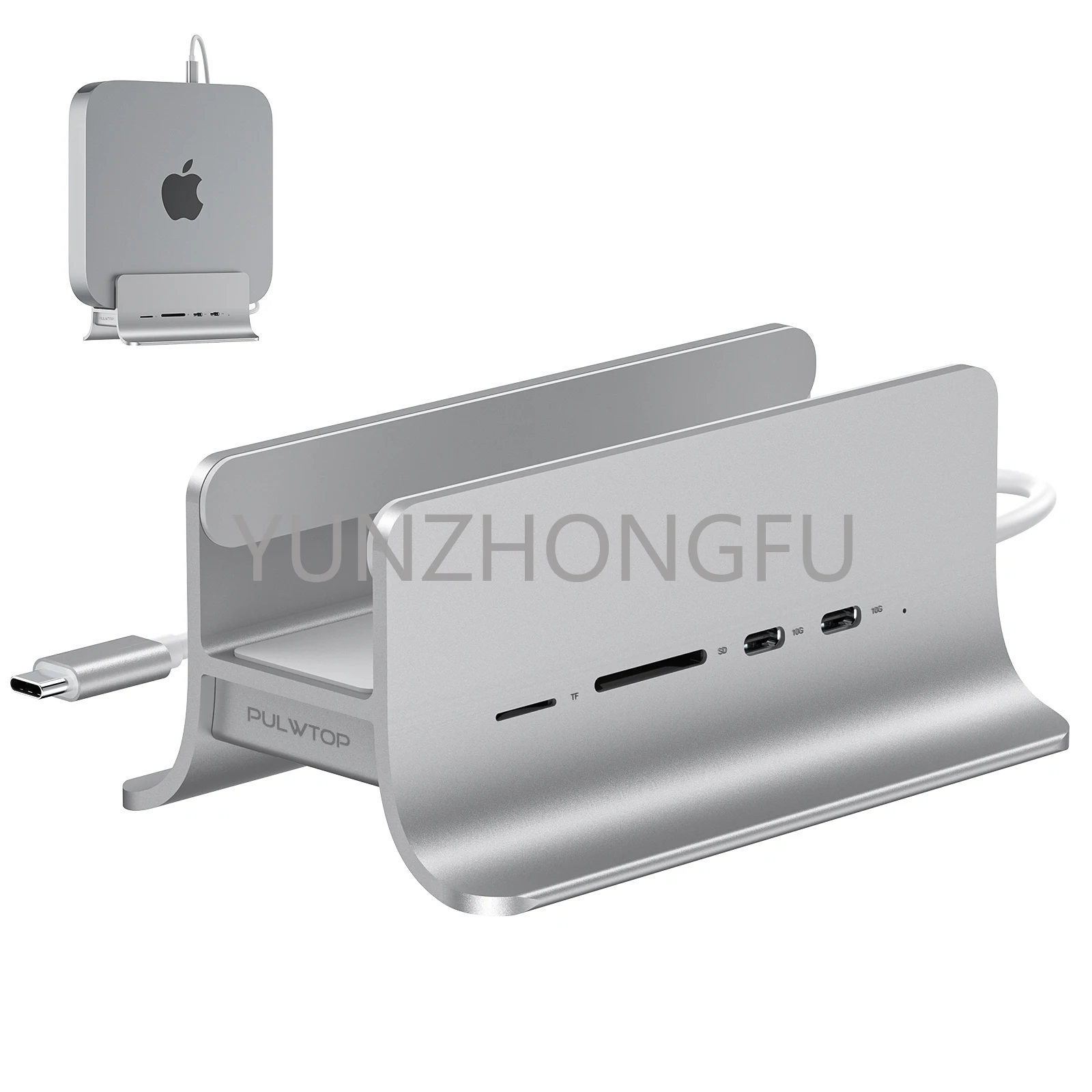 Concentrador Usb 3,0 Para Ordenador Portadtil, Hub Usb C, Mac Mini Pulwtop-Estaciion De Acoplamiento De Disco Duro Tipo C 4 En 1,