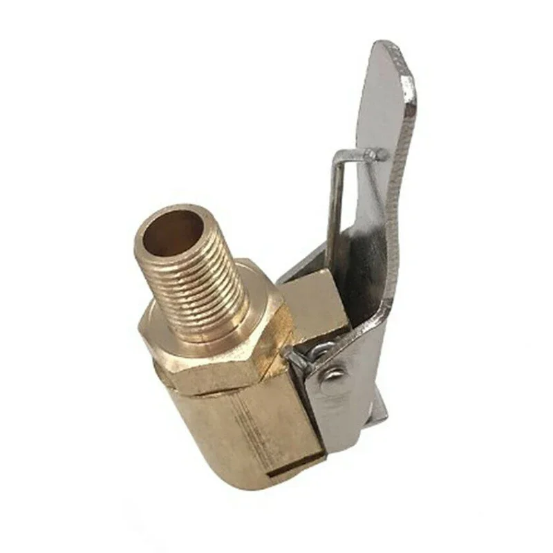 1PC Hot Car Auto Brass 8mm Connector Adapter Car Accessories Tyre Wheel Tire Air Chuck Inflator Pump Valve Clip Clamp