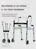 MultiFunction Walker for Elderly  DualUse Rehabilitation Travel Walking Stick with Seat and Durable Trolley Mobility Aid Chair 4