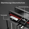 Sejoy 2000W Electric Heater Home 220v EU Plug Space Heater PTC Ceramic Heater,with Timing,Automatic Swing,2 gears Heating Fans 5