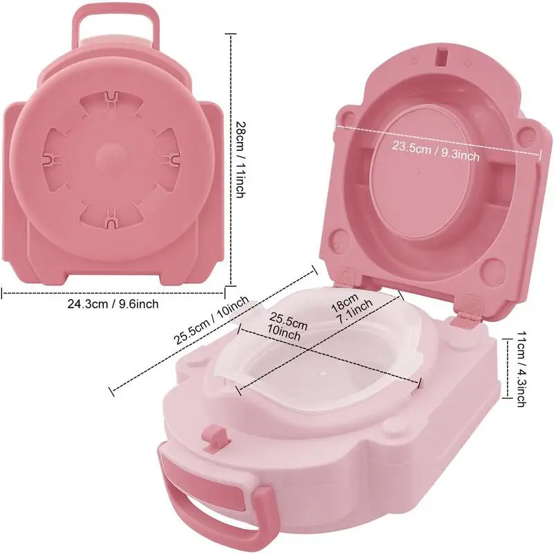 Child Potty Urinal Carry Kids Potty Toddler Toilet Seat Portable Potty Training Seat Travel Outdoor Toilet For Camping Car 6