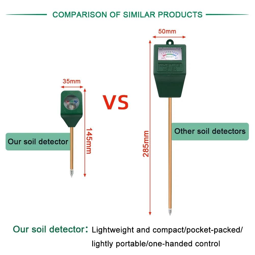 1-5pcs Mini Portable Hygrometer soil moisture sensor,soil tester,soil moisture meter Tester Soil Moisture Humidimetre Meter Indoor Potted Plants Plantation Soil Analyzer