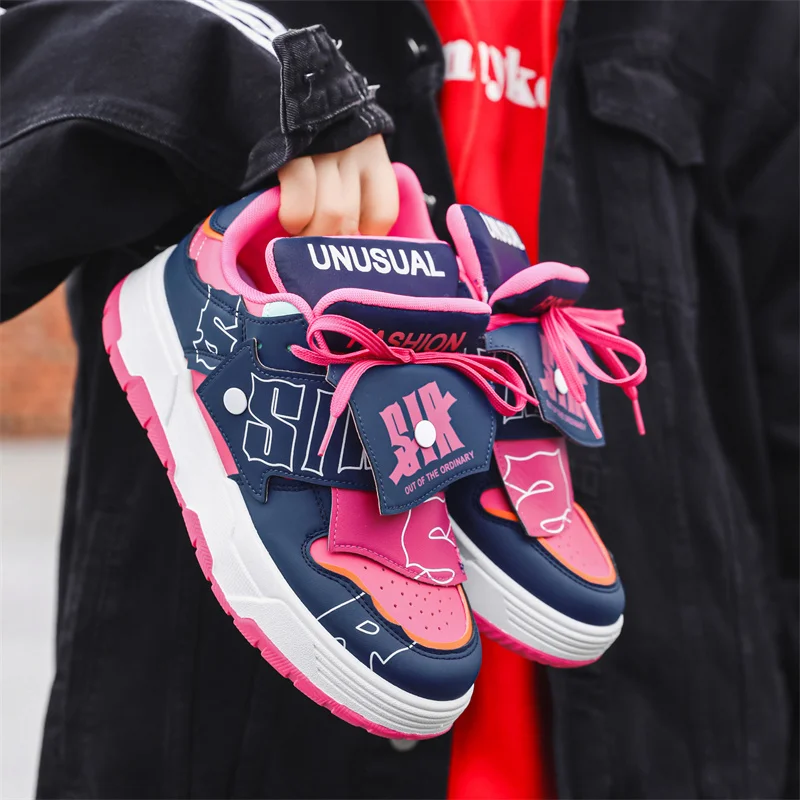 

Мужские кроссовки с буквенным принтом, дышащие кожаные, повседневная Дизайнерская обувь, оригинал