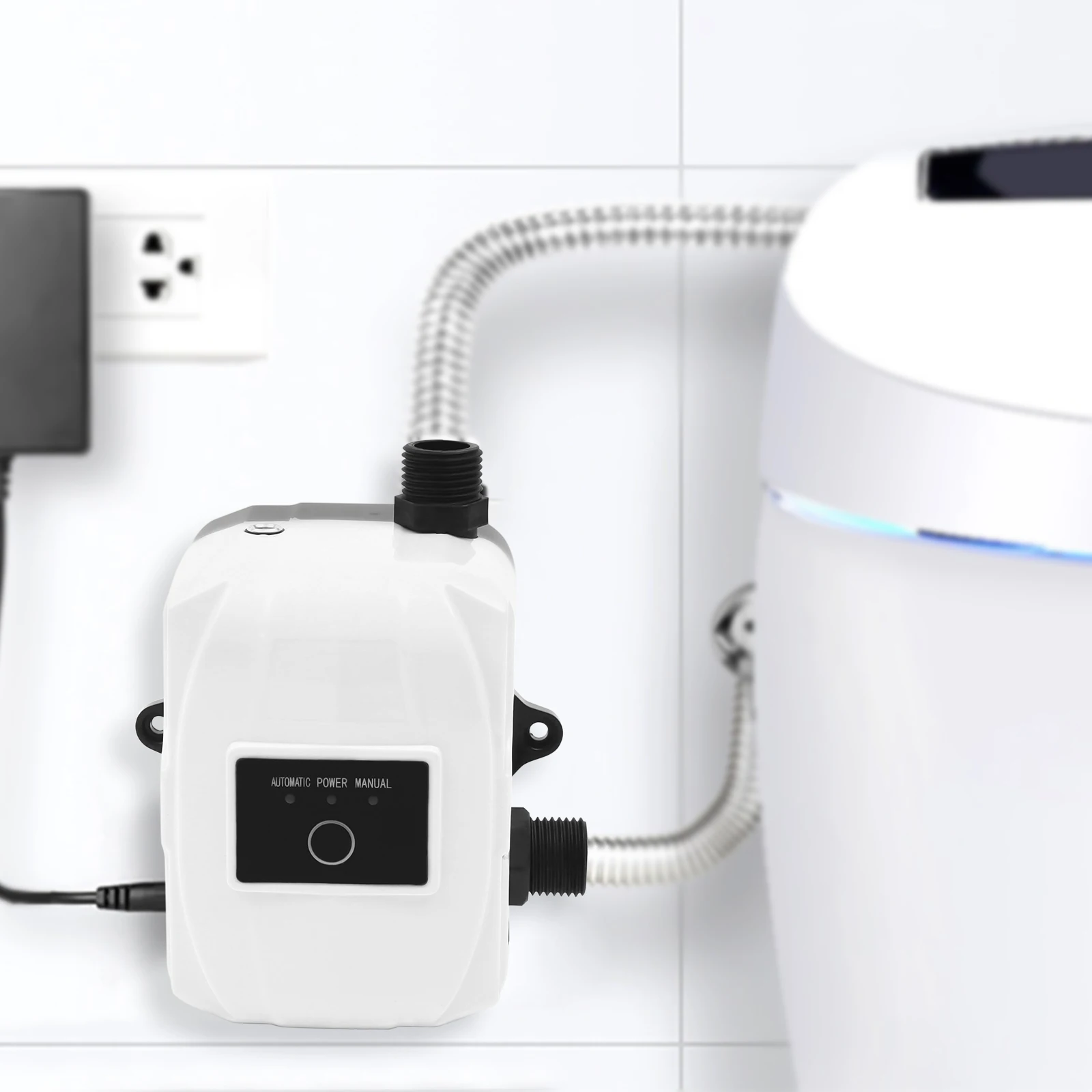 24V Portable Mini Pressure Booster Pump Automatic Boosting Pump Water Recirculating For Shower Kitchen 150W