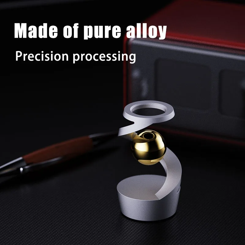 Gyroscope Toy Metal Tabletop Floating Gyro Gravity Defying Kinetic Desk Toy Suspended Gyroscope Fidget Spinners for Adults Kids