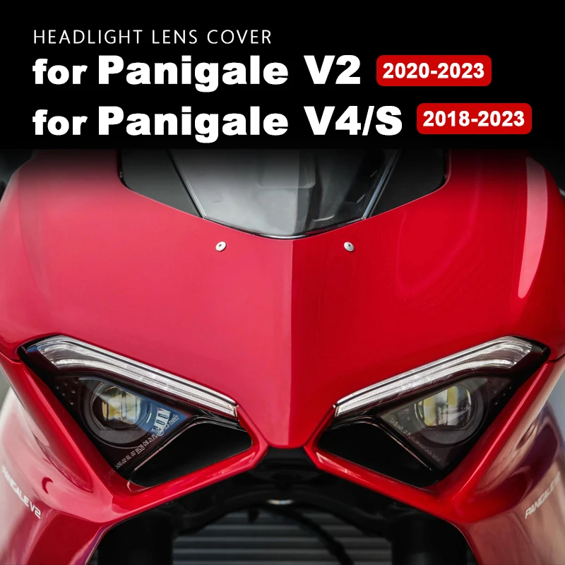 Motorcycle Headlight Lens Hd Protective Head Light Cover For Ducati