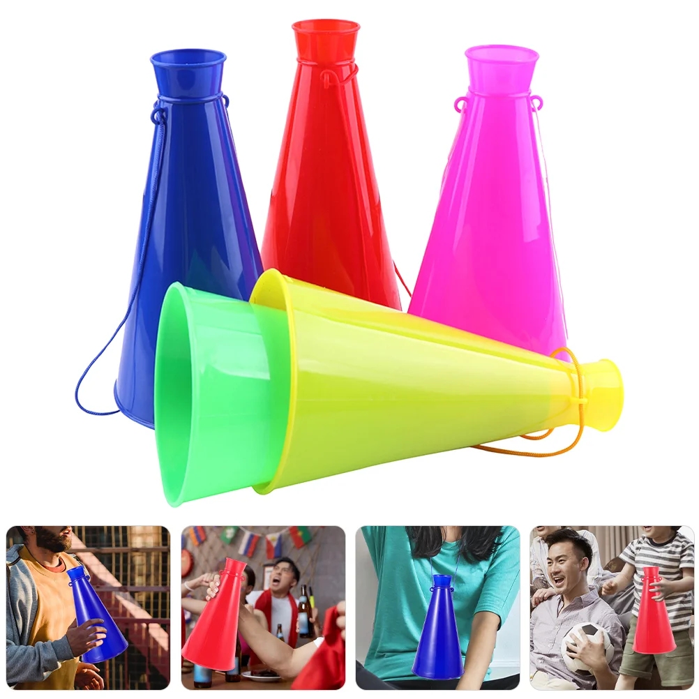 

5pcs Cheer Horns Cheerleading Horns Sports Theme Party Favors Party Cheering Toys