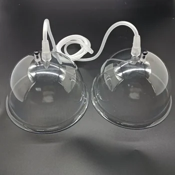 1pair Large Vacuum Suction Cup Buttock Enhancement Body Contour Shaping Breast Enhance Plastic Hip Lifting Pump Cupping Up Jar 1