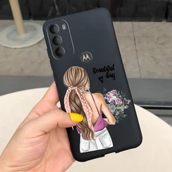 Stylish Soft Silicone Matte Phone Case - Shockproof Protective Cover for Moto G71 5G (Black 1021)