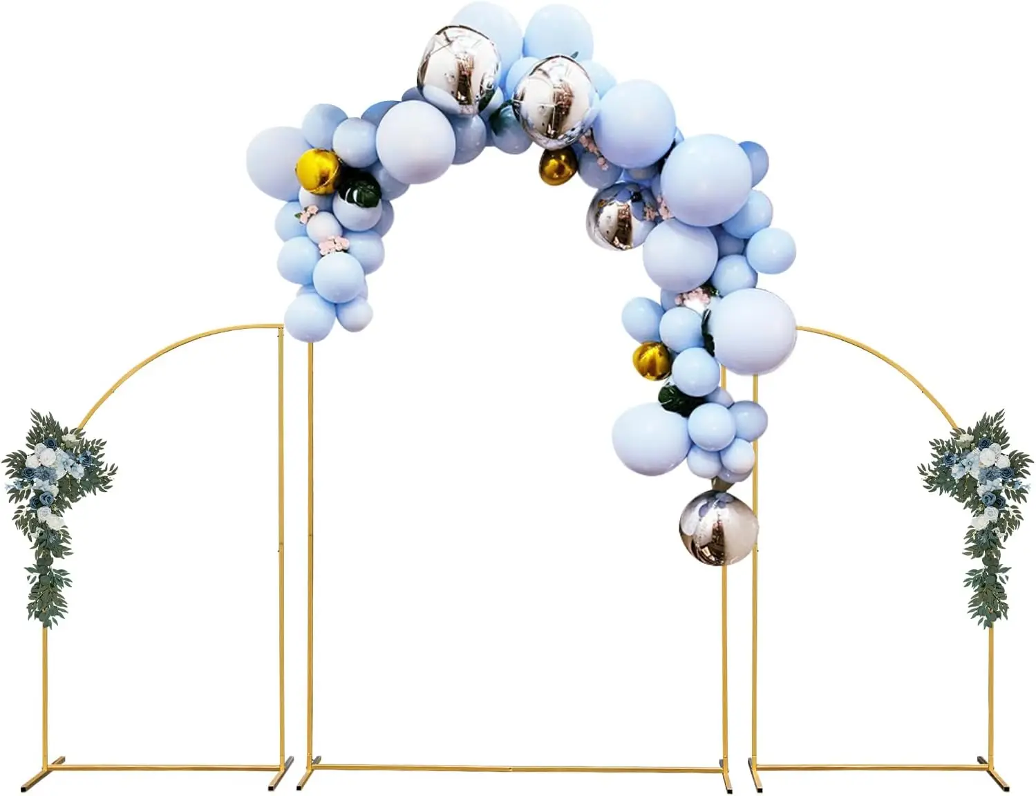 Metal Wedding Arch Backdrop Stand Stand Wedding Arches Garden Balloon Arch Outdoor Indoor Party Birthday Decor Party 3pcs