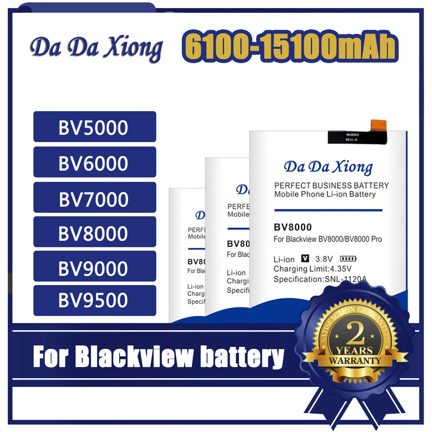 6200mAh BV7000 Battery For Blackview Pro BV6000 S BV8000 BV9000 BV9500 BV5000 V636468P U536174P V575868P | Мобильные телефоны и