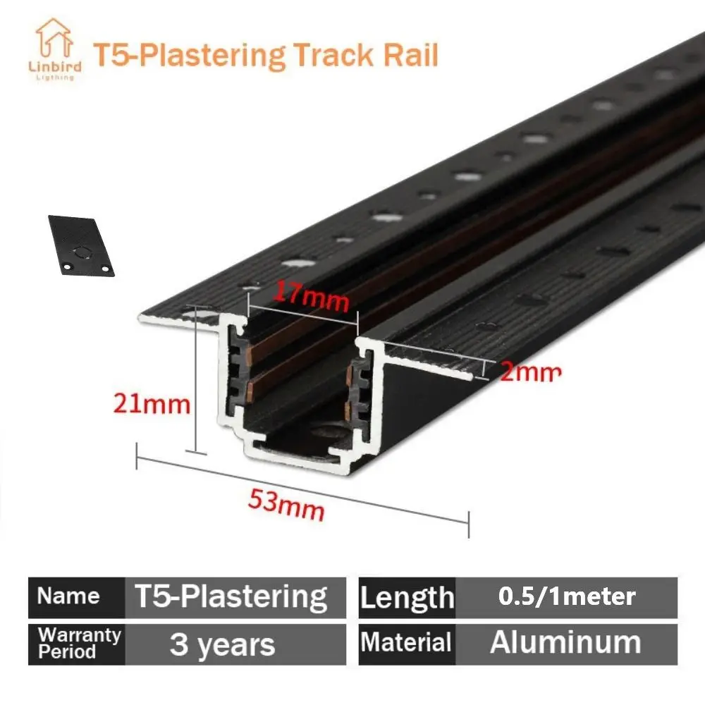 Rail Magnétique Encastré Pour Éclairage LED - Aluminium, 150 Cm, Pour Plafond Salon, Cuisine, Bureau