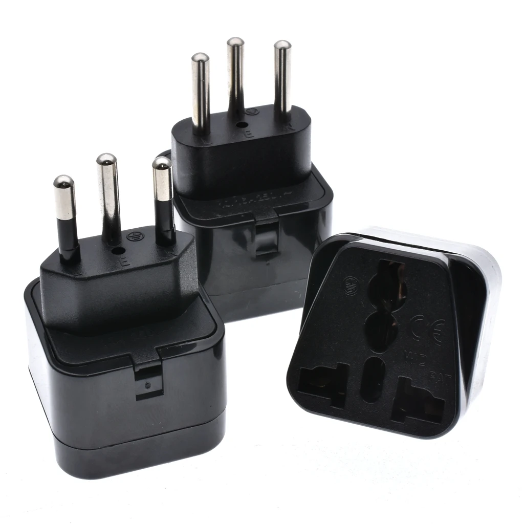 Adaptador enchufe de viaje Universal para Europa, Reino Unido, Australia, EE. UU., Suiza, 3 pines Suisse, 250V, 10A - AliExpress Productos