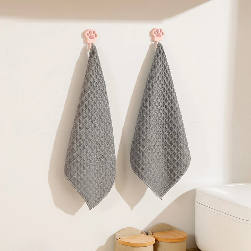 

Waffle Kitchen Cleaning Rag Hand Towel Microfiber No Trace Large Thickened Super Absorbent Quick Dry Household Cleaning Towel