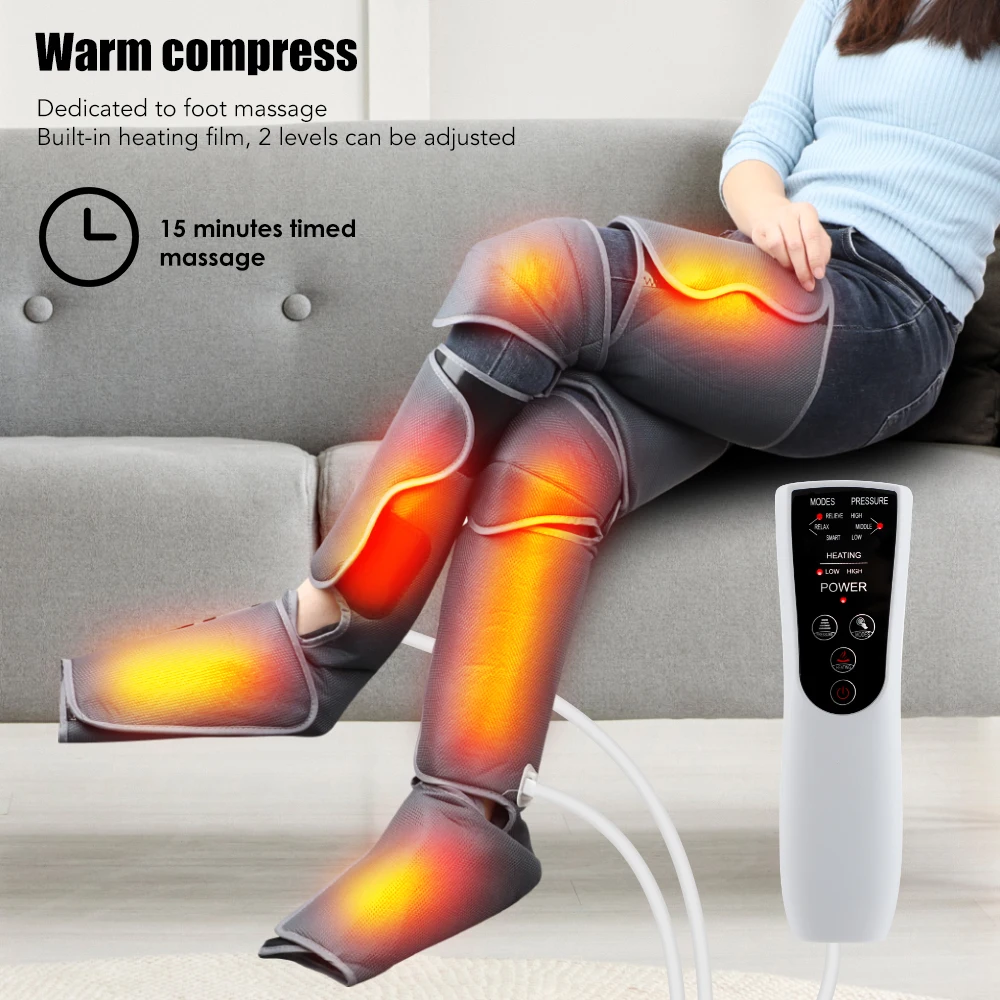 Fouss Loftdrock Been Massager fördert d'Blutzirkulatioun, Kierpermassager, Muskelrelaxatioun, Lymphdrainage Apparat_voghion.com