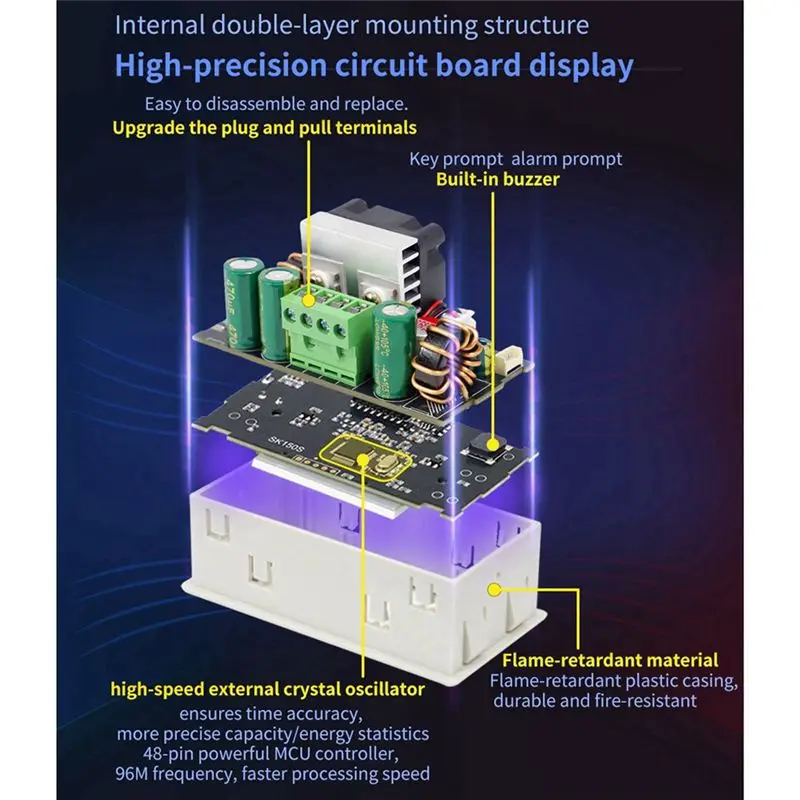 ABHU SK150S 조정 가능한 DC 조정 전원 공급 장치 + WIFI 모듈 정전압 정전류 8A 150W 스텝다운 모듈