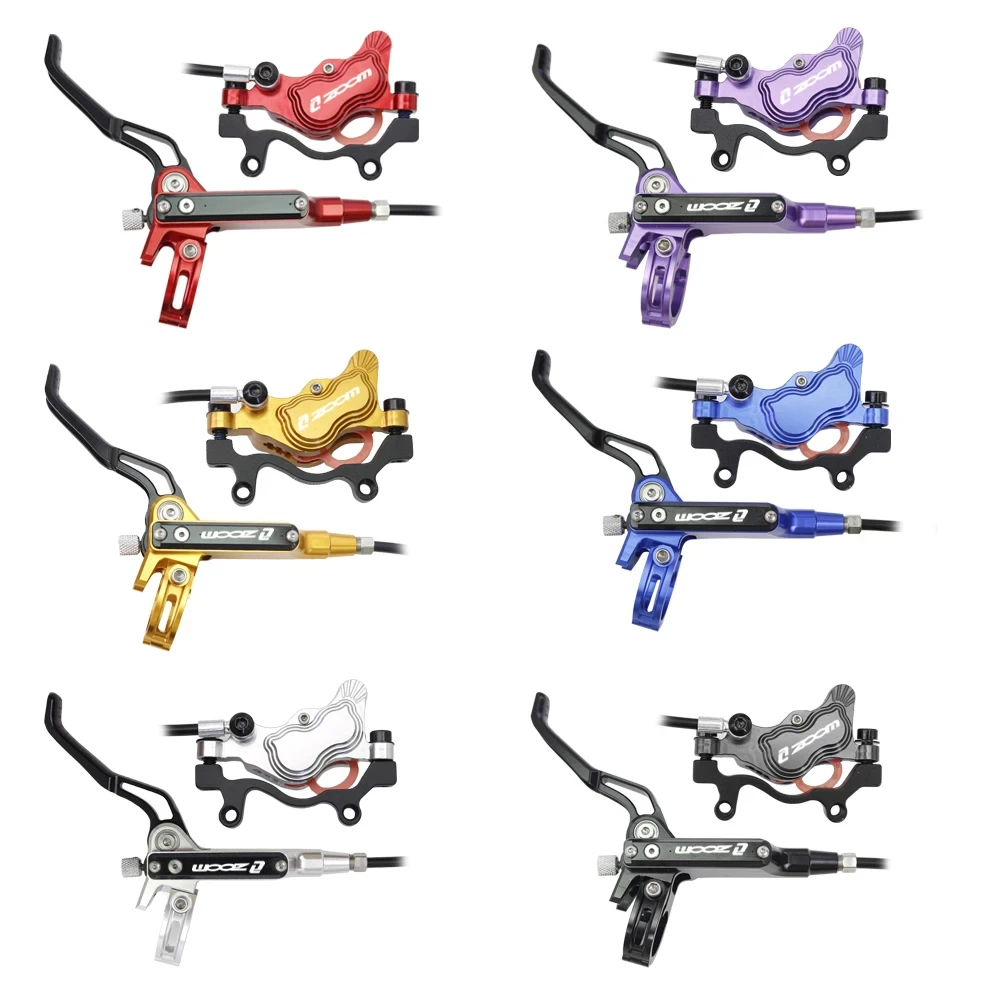 ZOOM HB-910 4 피스톤 산악 자전거 유압 디스크 브레이크, CNC 초경량 AM HD 900 1550mm MTB 브레이크, 4 피스톤 오일 압력