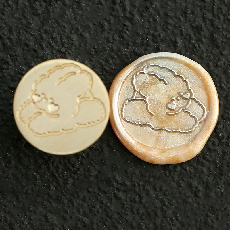 Wax Seal Stamp Cute Rabbit Waxing Seal Toy Envelope Scrapbook Fire Paint DIY Embossed Copper Head Metal Brass Head