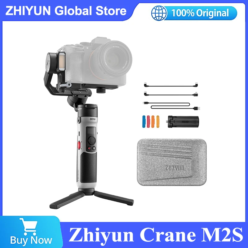 

3-осевой Ручной Стабилизатор Zhiyun Crane M2S для компактной камеры, смартфона iPhone 14