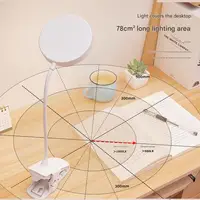 LED eye protection clip desk lamp dormitory study lamp charging night light student special bedside reading lamp light enough 3