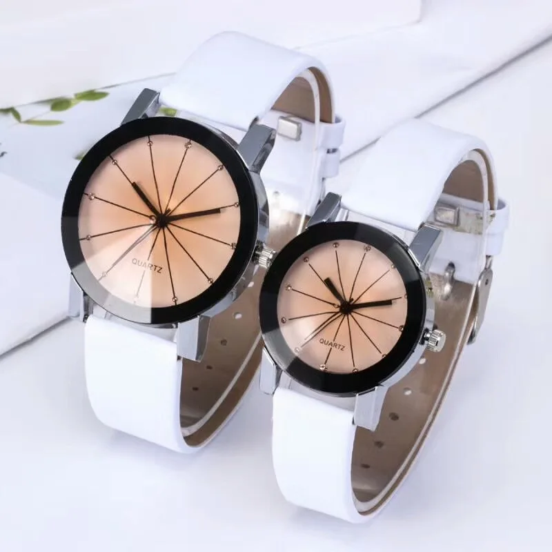 

Relogio Feminino Fashion Luxury Couple Quartz Watch Dial Hour Digital Women Watches Men Leather Wristwatches Clock Lady Gift New