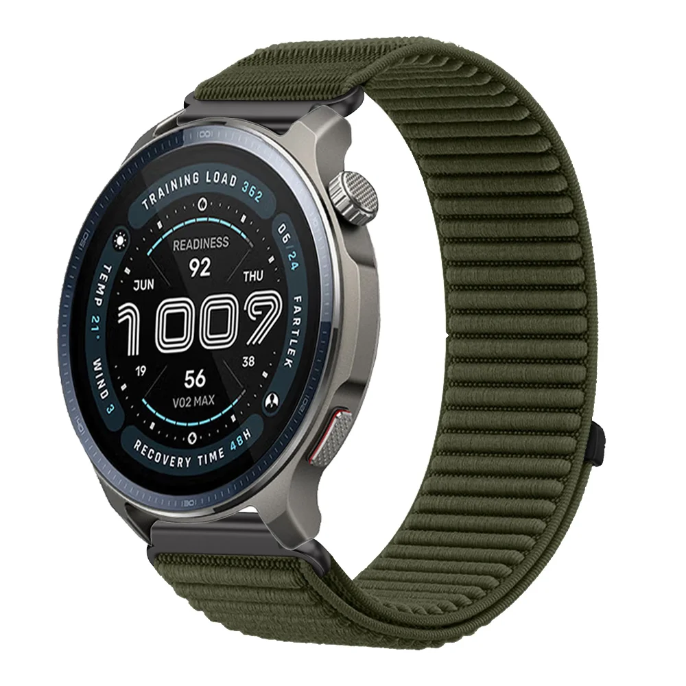 Premium 22mm Nylon Loop Sports Strap - Comfortable Bracelet Watchband