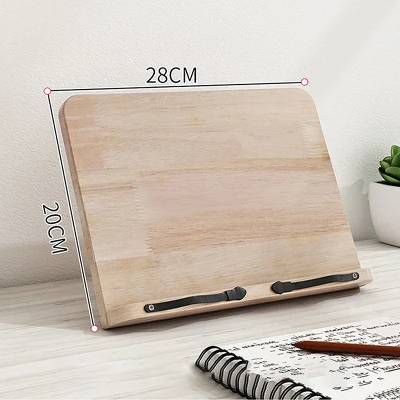 Adjustable Reading Rest Tablet and Page Paper Clips-Cookbook Reading Desk Sturdy Bookstand-Textbooks Lightweight Bookstand