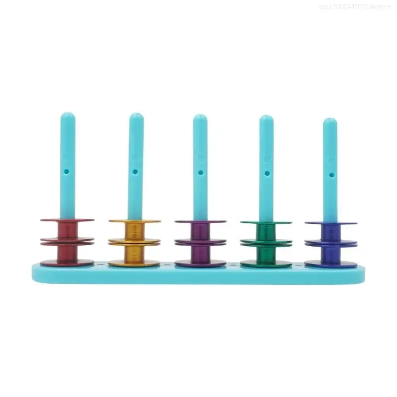 Supporto Magnetico Per Bobine Da Cucire NISHZHU, Adsorbimento Magnetico, In Plastica Blu, Porta Bobine Con Doppi Magneti Forti - 3