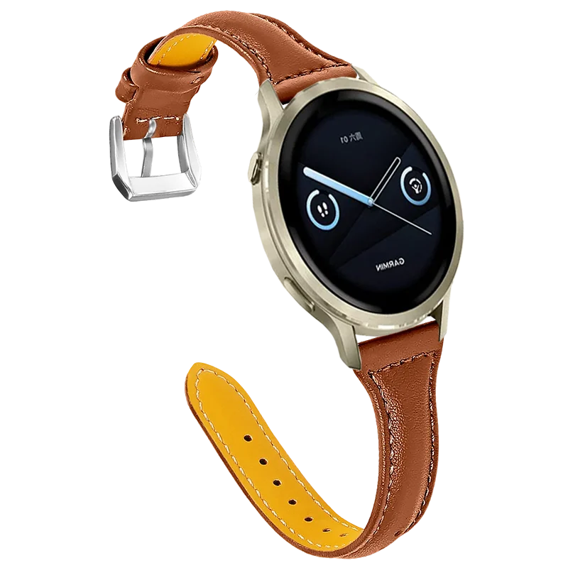 Premium Slim Leather Business Sport Band Replacement - Adjustable Wristband