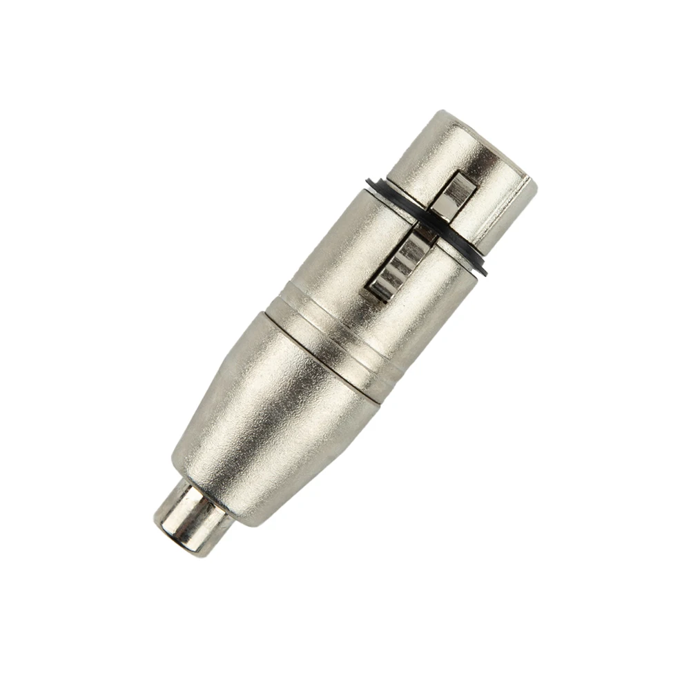 

Audio Cable Adapter XLR To RCA Adapter 58x19mm Adapter Approx. 32g Audio Cable Silver XLR Female To RCA Zinc Alloy