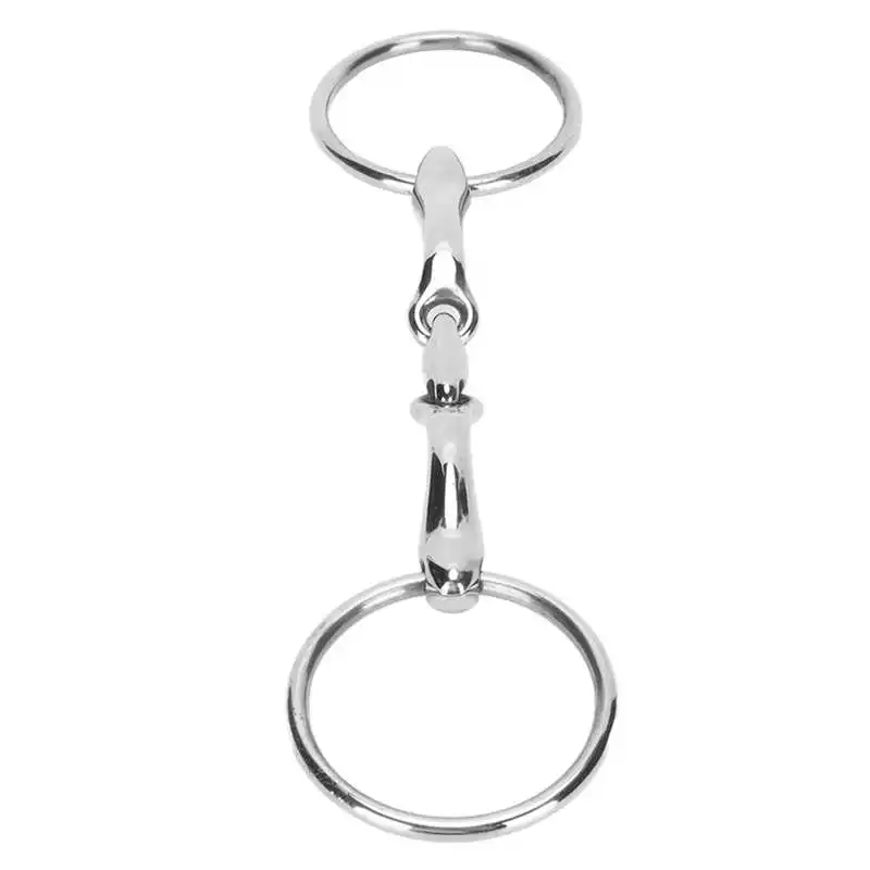 Pet Toys O Ring Horse Bits Flexible Linking Polished Stainless Steel Horse Mouth Bit for Horse Racing Training Pet Product 2