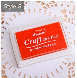 Mr Paper 15 Colors Inkpad Handmade DIY Craft Oil Based Ink Pad for Fabric Wood Paper Scrapbooking Ink pad Finger Painting G