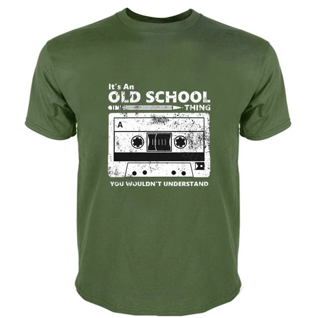 T-shirt en coton pour garçons marque de mode t-shirt hommes lâche Cassette bande crayon Boombox casque Mixtape vieille école Dj Deejay t-shirt 1
