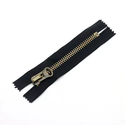 Heavy - Duty Metal Zipper for Coat and Jacket Repair - Multiple Length Options (BLACK)
