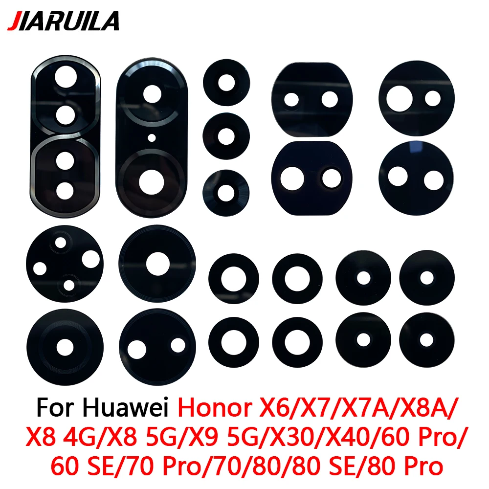 50Pcs, 화웨이 명예 60 70 80 Se Pro X6 X7 X7A X8A 용 후면 카메라 유리 렌즈 접착제 접착 스티커 포함