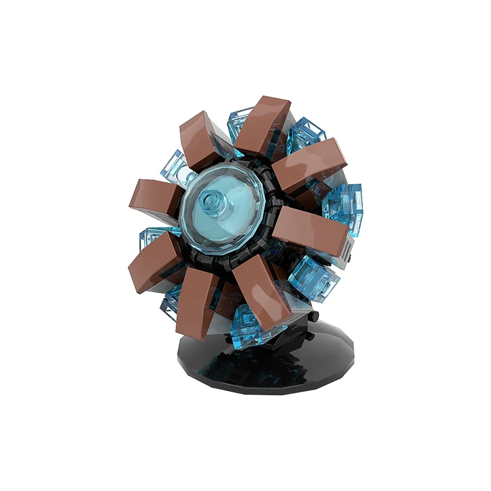 Moc Movies Iron Mk 1 Arc Reactor Building Blocks Modello Creatività Personaggi Modello Heart Reactor Bricks Chest Lamp Toys Gifts