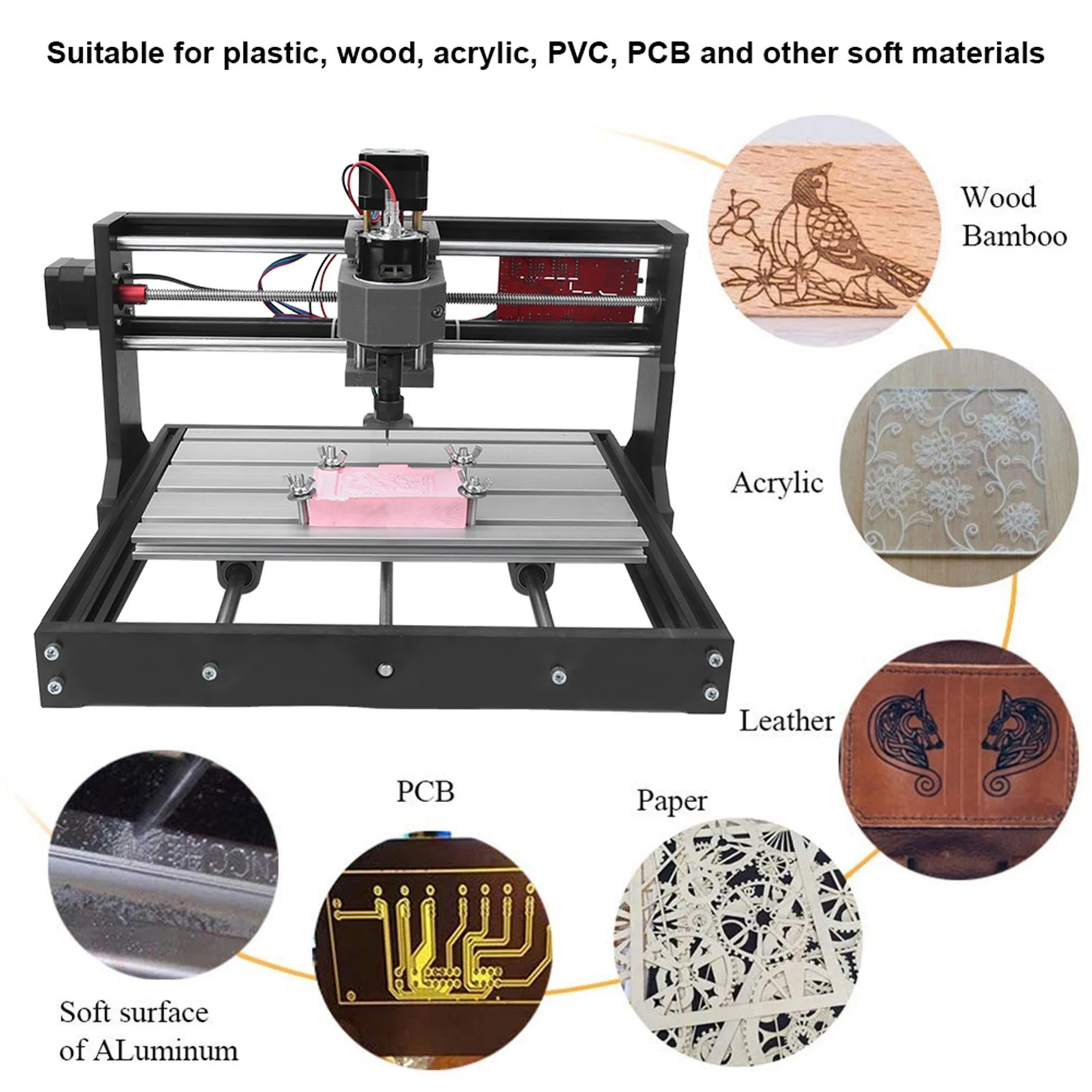 CNC 3018 Pro/Mini Laser Engraving Machine Router Kit for Plastic Wood Acrylic