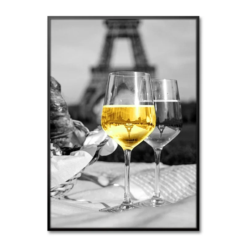 Elegant Red Wine and Glass Canvas Art - Sophisticated Wall Decor for Dining and Living Spaces