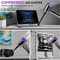 Aspirateur portatif 4 en 1, aspirateur sans fil rechargeable pour voiture, dépoussiéreur sans fil, dépoussiéreur à air comprimé sans fil 6